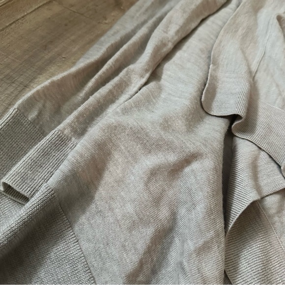 All Saints cream beige wool shoulder zip cardigan - Picture 3 of 5